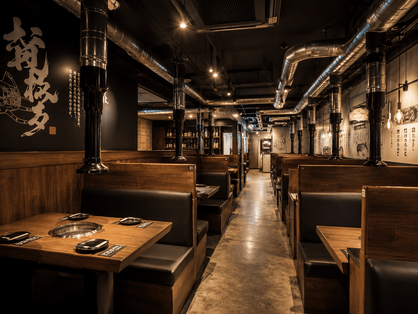 焼肉店の内装工事でダクト・排煙を計画するポイント